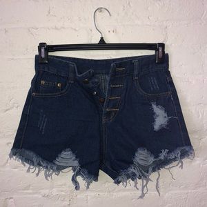 High Waisted Jean Shorts